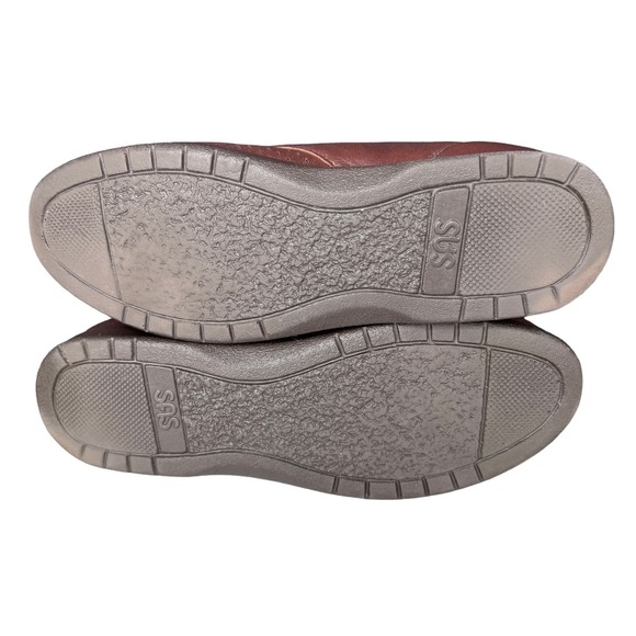 SAS High‎ Street-Y Sneaker Lace Up Perforated Leather Low Top Brown Size 7 main image 5